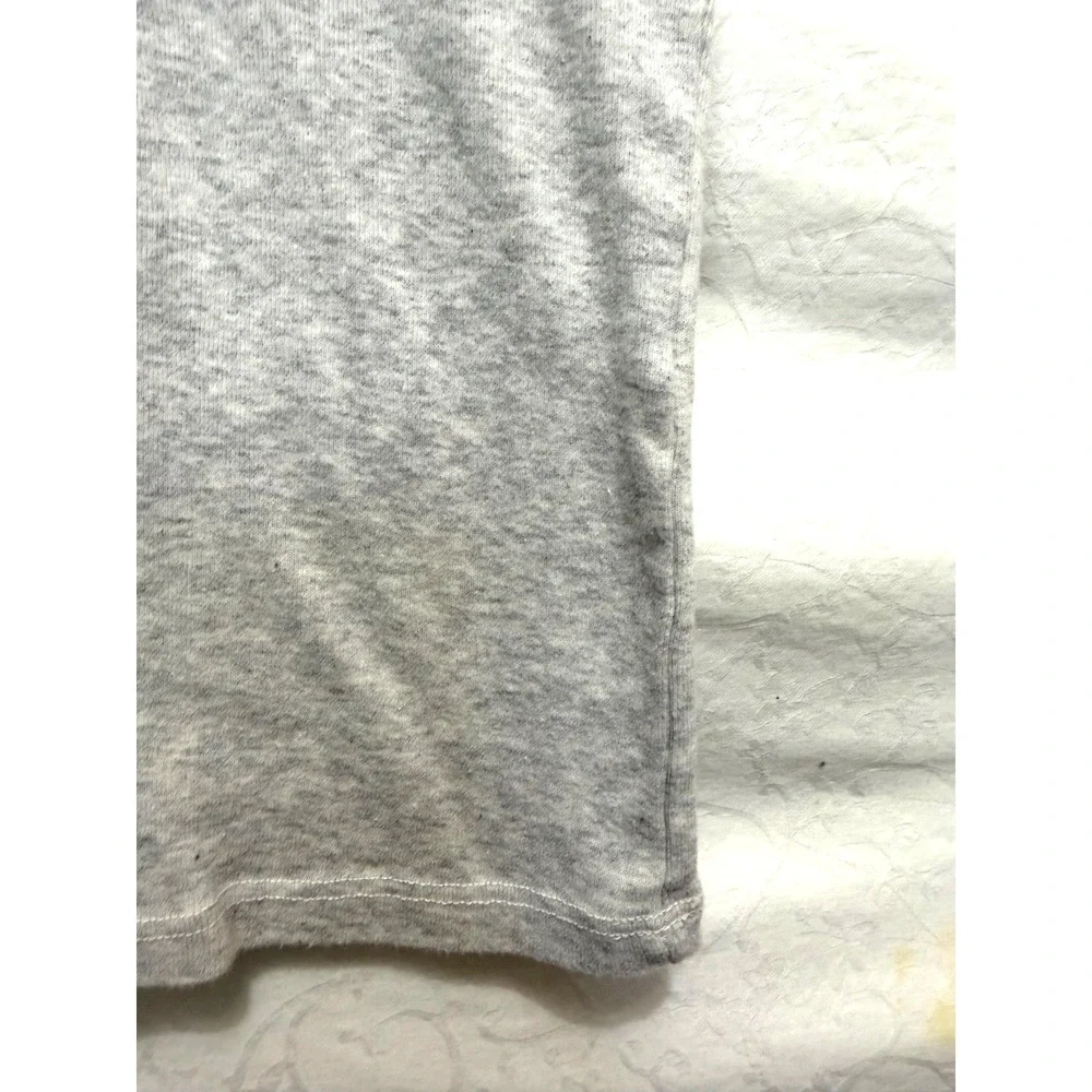 Brandy‎ Melville O/S Women's Gray Cropped 1/4 Snap Front Fitted Cropped Tank Top